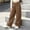 Brown, variant on OGLCCG Cargo Pants for Girls Size 10-11,Wide Leg Elastic Waist Cargo Athletic Pants with Multi Pockets Purple