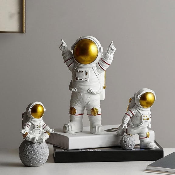 Resin Astronaut Figurines,Resin Astronaut Figurines Figure spaceman statue,outer room decor ornaments decoration,themed bedroom decorations rocket nursery boys,astronaut statue