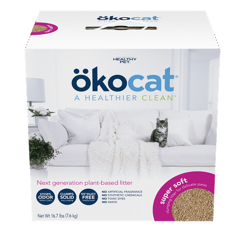 UPC: 0066380005004 | okocat Super Soft Clumping Wood Cat Litter for Delicate Paws Unscented 16.7 lbs.