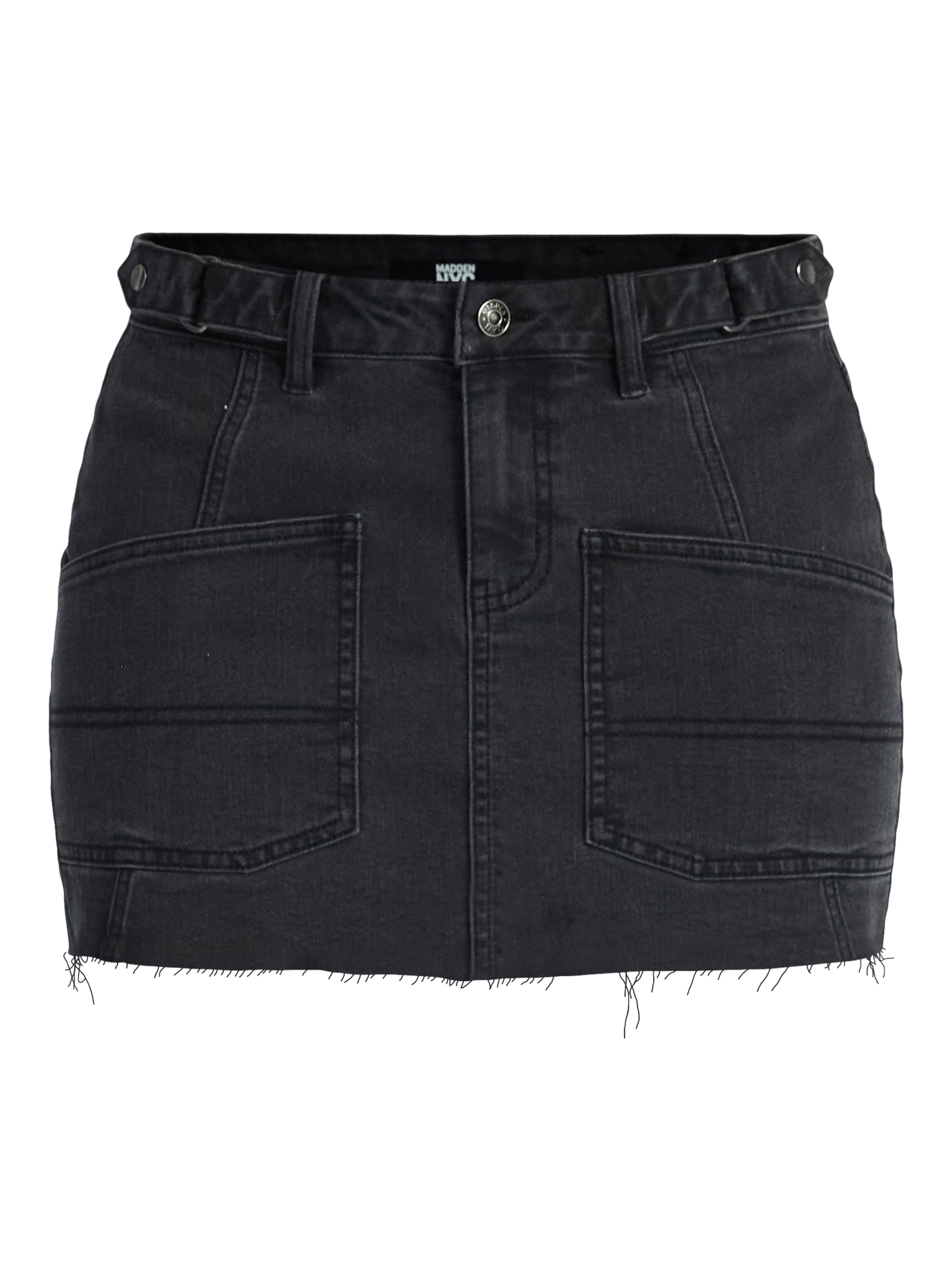 Madden NYC Women's Denim Pocket Mini Skirt, Sizes XXS-XXL