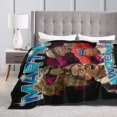 thumbnail image 3 of Martin Lawrence Blanket Flannel Soft Throw Blankets for Bedroom Livingroom Sofa Home 80""X60"", Black, 3 of 6