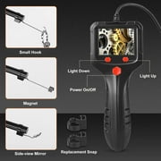 TSV Industrial Endoscope, Handheld Borescope, IP67 Waterproof Snake Inspection Camera with 6 LED Lights, 6.6ft Semi-Flexible Cable
