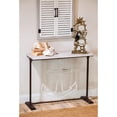 thumbnail image 4 of Cape Craftsmen Classic Metal Anchor Hall Table with Wooden Plank Top, 4 of 4