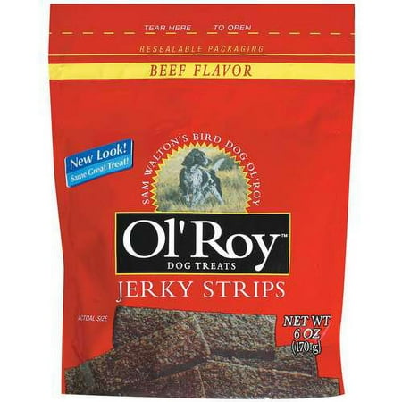 Ol' Roy: Treats Jerky Strips Beef Flavor Treats, 6 oz