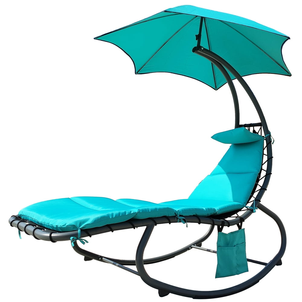 BalanceFrom Hanging Rocking Curved Chaise Lounge Chair Swing with
