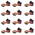 thumbnail image 1 of 12Pcs Mg90S Servo Micro 180 9G Servo Motor Engranado Micro Servo Motor 9G Robot Inteligente Compatible Con Proyecto Raspberry Pi Coche Helicóptero Avión Barco (180 Giratorio), 1 of 5