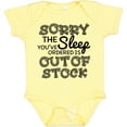 thumbnail image 3 of Inktastic Sorry the Sleep You've Orderd is out of Stock Boys or Girls Baby Bodysuit, 3 of 5