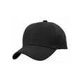 thumbnail image 1 of TopHeadwear Blank Kids Youth Baseball Adjustable Hook and Loop Closure Hat Black, 1 of 2