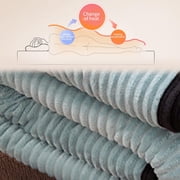 VOAVEKE Soft Lightweight Comfy Throw Blanket For Bed,Velvet Contrasting Color Wrapped Blanket Thickened Falei Velvet Fashionable Cover Blanket Milk Velvet Warm Nap