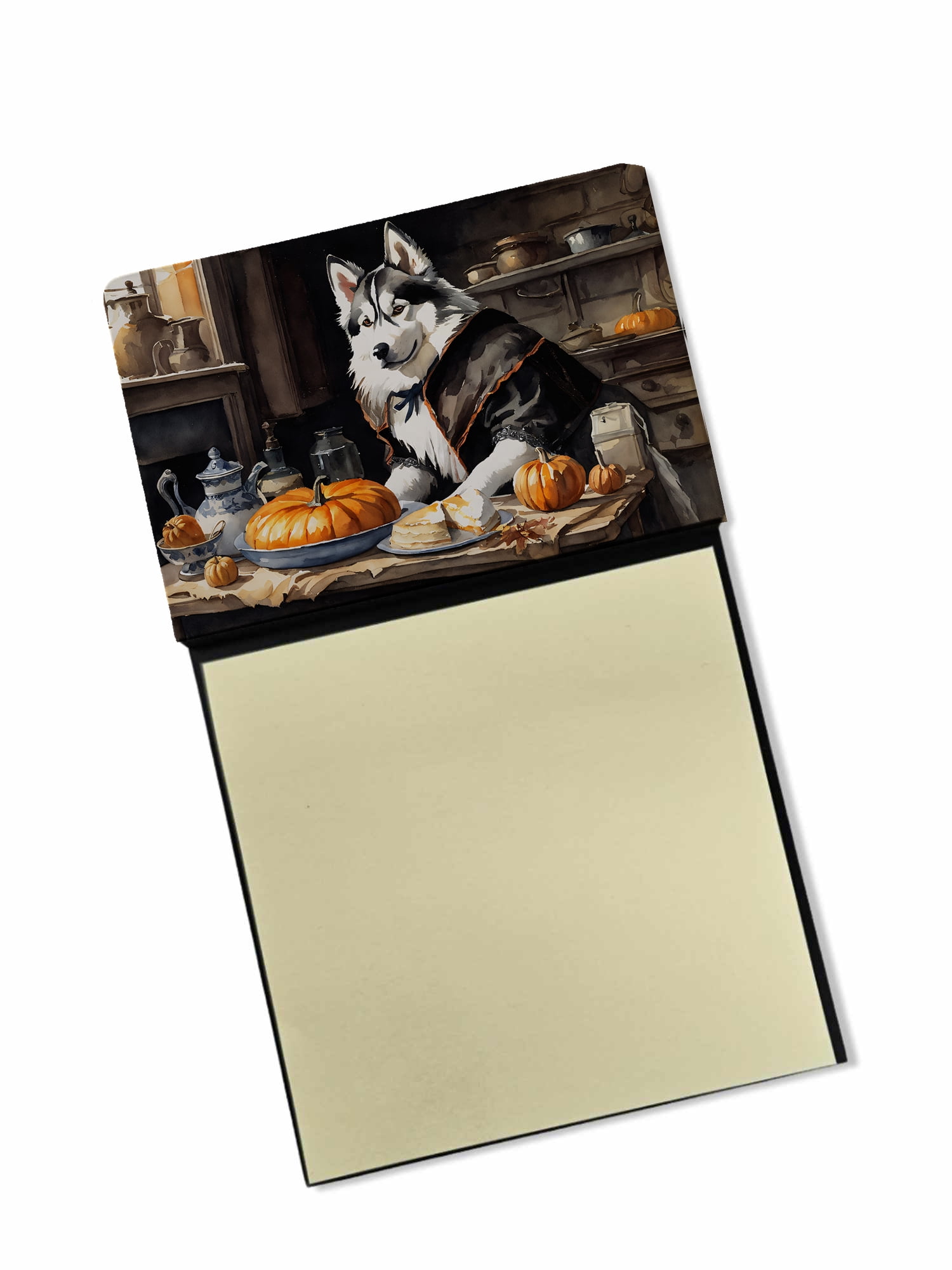 Irish Setter Fall Kitchen Pumpkins Sticky Note Holder 3.25 in x 5.25 in
