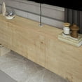thumbnail image 6 of Atelier Mobili Modern Floating TV Stand Wall Mounted for 80 Inch TV, Oak, 6 of 10