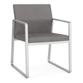 thumbnail image 1 of Gansett Reception Waiting Room Guest Chair / Silver Steel / Light Gray, 1 of 7