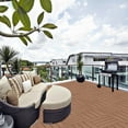 thumbnail image 6 of LiviNest Interlocking Patio Tiles: 44-Piece 12x12 Inch Deck Flooring - Waterproof All-Weather Outdoor Tiles for Poolside & Backyard - Easy No-Tools Installation in Burlywood, 6 of 6