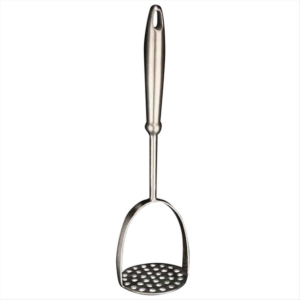 Triturador de Patatas de Acero Inoxidable Plateado, Prensa Doméstica de Patatas, Triturador Manual Multifuncional