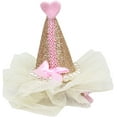 thumbnail image 3 of Dog, Puppy  Pet Clip On Grooming Accessory, "Pretty Party Hat", 3 of 3