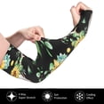 thumbnail image 2 of Kdxio Sunflower Skull Boho Watercolor Print UV Sun Protection Arm Sleeves - Tattoo Cover Up - Basketball Arm Sleeve UPF 50 Cooling for Men Women, 2 of 7