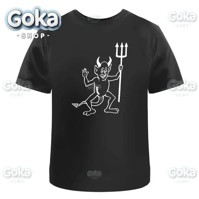 Camisetas con gráficos del personaje del diablo ropa para hombre camisetas y camisetas nuevas Camiseta estampada de algodón para mujer ropa Y2K camiseta divertida bonita