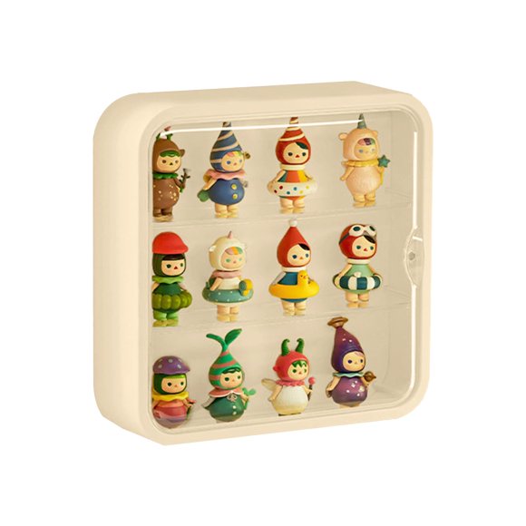 Vitrina WMM para figuras, montada en la pared, caja de almacenamiento de muñecas