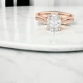 thumbnail image 5 of KEEVA JEWELS 4.00 Carat Oval Moissanite Solitaire Engagement Ring for Women Made in Yellow Gold Plated Silver Size 7, 5 of 7