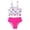 C-Hot Pink, variant on Shadoumai Girls Swimsuit Ruffle Modest Bikini Adjustable Straps Girls Tankini Swimsuit Two piece Ribbed Girls Bathing Suit size 8