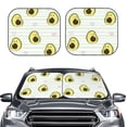thumbnail image 2 of Haiem Avocado of a Hear Car Windshield Sun Shade (2 Pieces) Foldable Windshield Sun Shade Car Accessories for Truck SUV Pickup-Small, 2 of 7