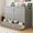 Gray + MDF+LVL + Queen, variant on Queen Size Murphy Bed Wall Bed with drawer and a set of Sockets & USB Ports, Gray