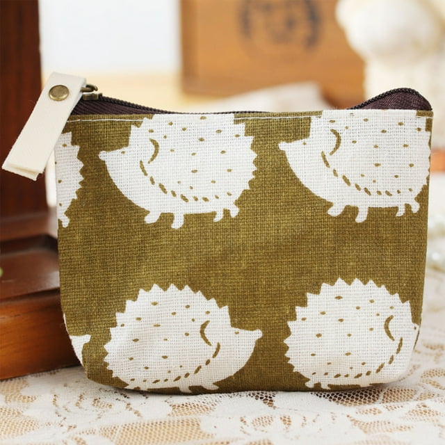 Small Bag Purse Small Canvas Purse Zipper Change Purse Small Zipper Pouch Mini Storage Bag Large Storage Bag