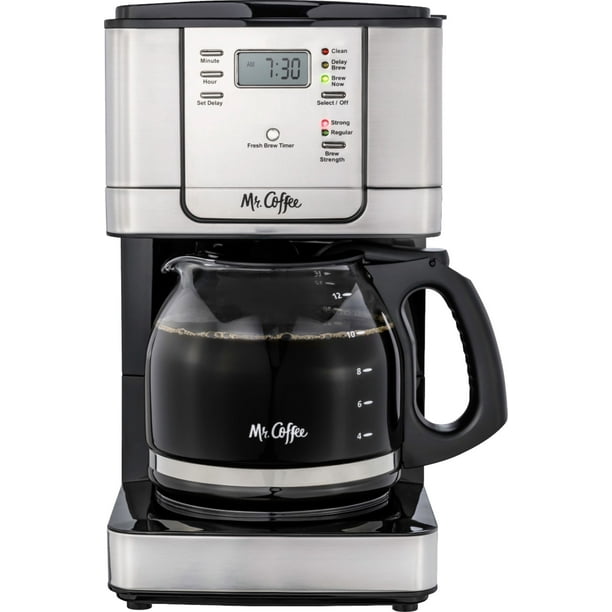 Mr. Coffee 12Cup Coffee Maker with Strong Brew Selector Stainless