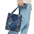thumbnail image 3 of Denim Print Canvas Bag  100% Poly SpunESTER 3 Sizes Bag-124, 3 of 22