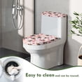 thumbnail image 4 of HELLHERO Toilet Seat Lid Cover Set Set of 2 17"x21" Adds Holiday Charm Holiday Dachshund Paw Prints Pattern, 4 of 8