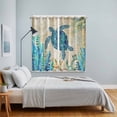 thumbnail image 5 of Curtains 84 Inches Long 2 Panels, Teal Sea Turtle Coastal Grommets Window Treatment Curtain, Vintage Summer Beach Seaweed Thermal Curtains Drapes for Living Room/Bathroom, 5 of 9