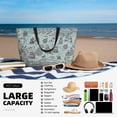 thumbnail image 5 of Wukai Pirate Adventure Map Print Zipper Bag,large Beach Tote Bag,Waterproof Sandproof Bag,Grocery and Picnic Tote Travel Bag, 5 of 5
