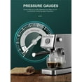 thumbnail image 2 of Espresso Machine, Cozeemax 20 Bar Espresso and Cappuccino Maker with Milk Frother Steam Wand, Stainless Steel, 2 of 7