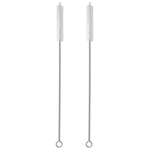 Drinking Straw Cleaning Brush Long - Bristle Cleaner for Stainless Steel Drink Straws Heavy Duty Brushes for Washing Glass Silicone Metal Straws Tea Pot Spout Mini Micro Bottle