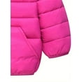 thumbnail image 4 of WIBACKER Baby Girls Winter Coats with Pockets Toddler Light Puffer Down Jacket Infant Kids Bear Hoods Padded Outwear, 4 of 6