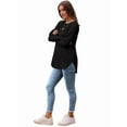 thumbnail image 5 of Long Sleeve Shirts for Women Tunic Tops for Women Loose Fit Dressy Crew Neck Pullover Basic Sweaters for Women Black S, 5 of 7