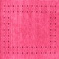 thumbnail image 1 of Ahgly Company Indoor Square Abstract Pink Contemporary Area Rugs, 6' Square, 1 of 4