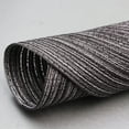 thumbnail image 4 of Nvzi Manteles individuales redondos tejidos, elegantes manteles individuales de 15 pulgadas para mesas de comedor, decoración de fiestas en interiores y exteriores, 6 piezas (negro y gris), 4 of 5