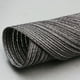 thumbnail image 4 of Nvzi Juego de 4 manteles individuales trenzados redondos de 15 pulgadas, manteles individuales lavables para mesa de cocina para bodas, fiestas navideñas (negro y gris), 4 of 5