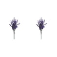 thumbnail image 2 of Inteprter 2 pack/lote flor artificial de larga duración para decoración duradera del hogar interior o exterior púrpura púrpura 2piezas, 2 of 6