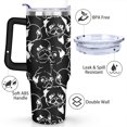 thumbnail image 3 of 40oz Dog Mom Tumbler - Leakproof Travel Coffee Mug with Handle - Cute Puppy Gift for Women Who Love Dogs - Double Wall Stainless, 3 of 7
