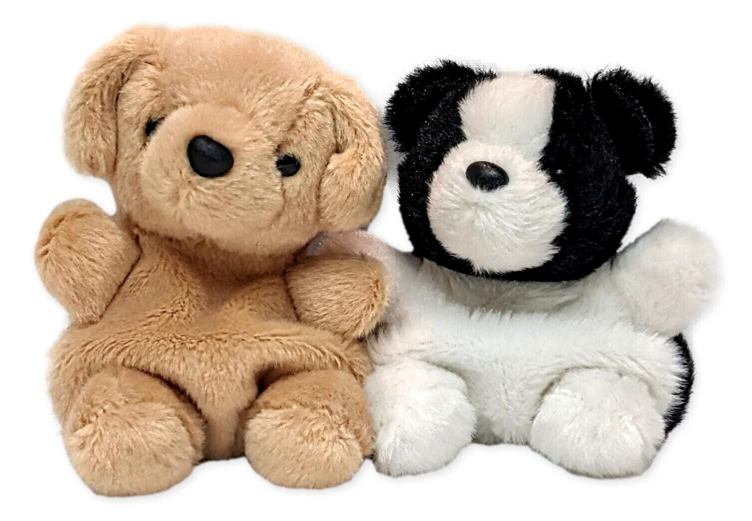 Set of 2 BRODY COLLIE & SUNNY LAB Palm Pals 5" Stuffed Animal Plush ...