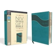Niv, Premium Gift Bible, Leathersoft, Blue, Red Letter Edition, Indexed, Comfort Print, (Hardcover)