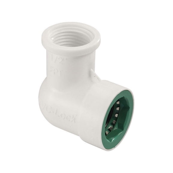 ORBIT IRRIGATION PRODUCTS INC Underground Sprinkler Elbow, 1/2 PVC Lock x 1/2-In. FPT 33775