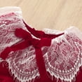 thumbnail image 6 of 1-7Y Lace Christmas Dress For Girls Patchwork Velvet Princess Dresses, 6 of 7
