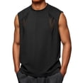 thumbnail image 2 of 2 Pack Mens Big & Tall Athletic Tank Tops Plus Size Workout Shirts for Men Summer Hollow-Out Mesh Sleeveless Crewneck Running Vests M-5X, 2 of 8