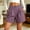 Purple, variant on Only Moment Shorts for Women Trendy Polyester,Spandex Soft High Waist Shorts for Home,Summer with Pockets, Travel and Beach Vacation Swim Shorts Purple,M