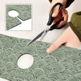 thumbnail image 6 of Yayeee Faucet Mat for Kitchen Sink 14.7" Diatomite Long Splash Guard Pad, Retro Green Abstract, 6 of 7