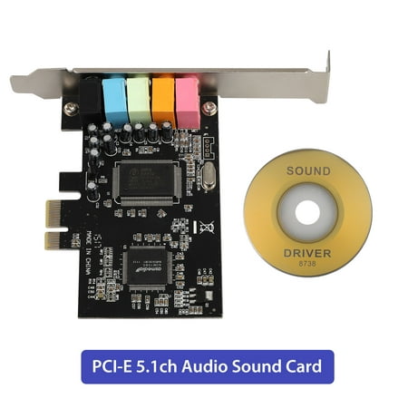 PCIe Sound Card for PC Windows 10, EEEkit PCI Express Desktop Sound Adapter, 3D Stereo PCIe Audio Card, CMI8738 Chip Sound Card for Windows XP 7