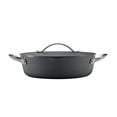 thumbnail image 2 of Tramontina Fiora 4.25-Quart Aluminum Ceramic Nonstick Multipurpose Pan with Lid, Induction-Ready, ILAG Swiss Coating, Oven & Dishwasher Safe - Grey, 2 of 11